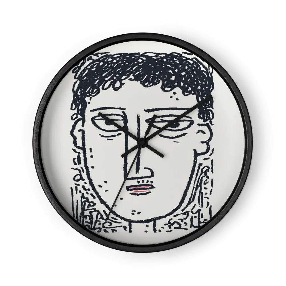 Expressive Line Face | Wall Clock