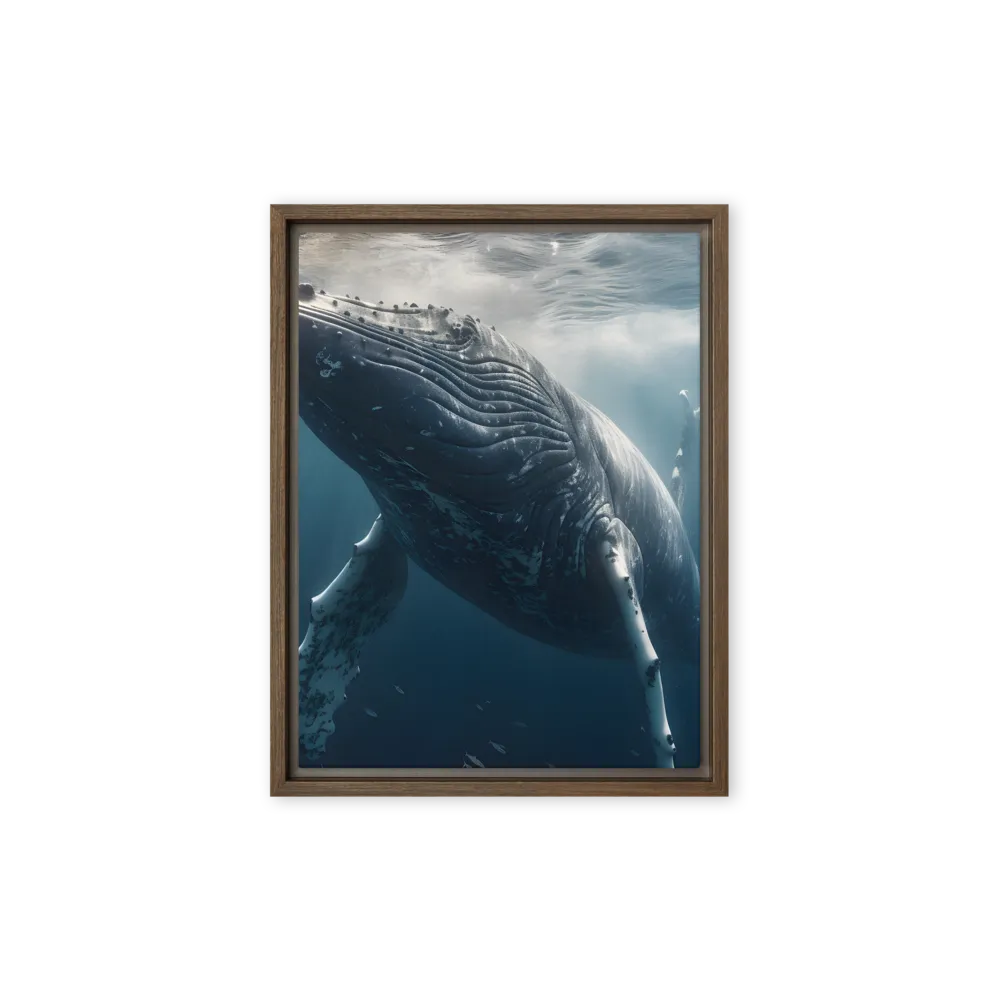 Deep Blue Majesty 
 Canvas with Black Frame