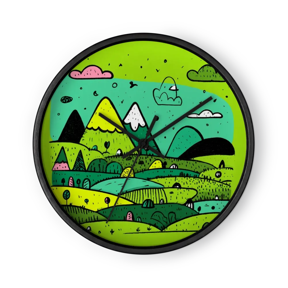 Green Valley Hills | Wall Clock