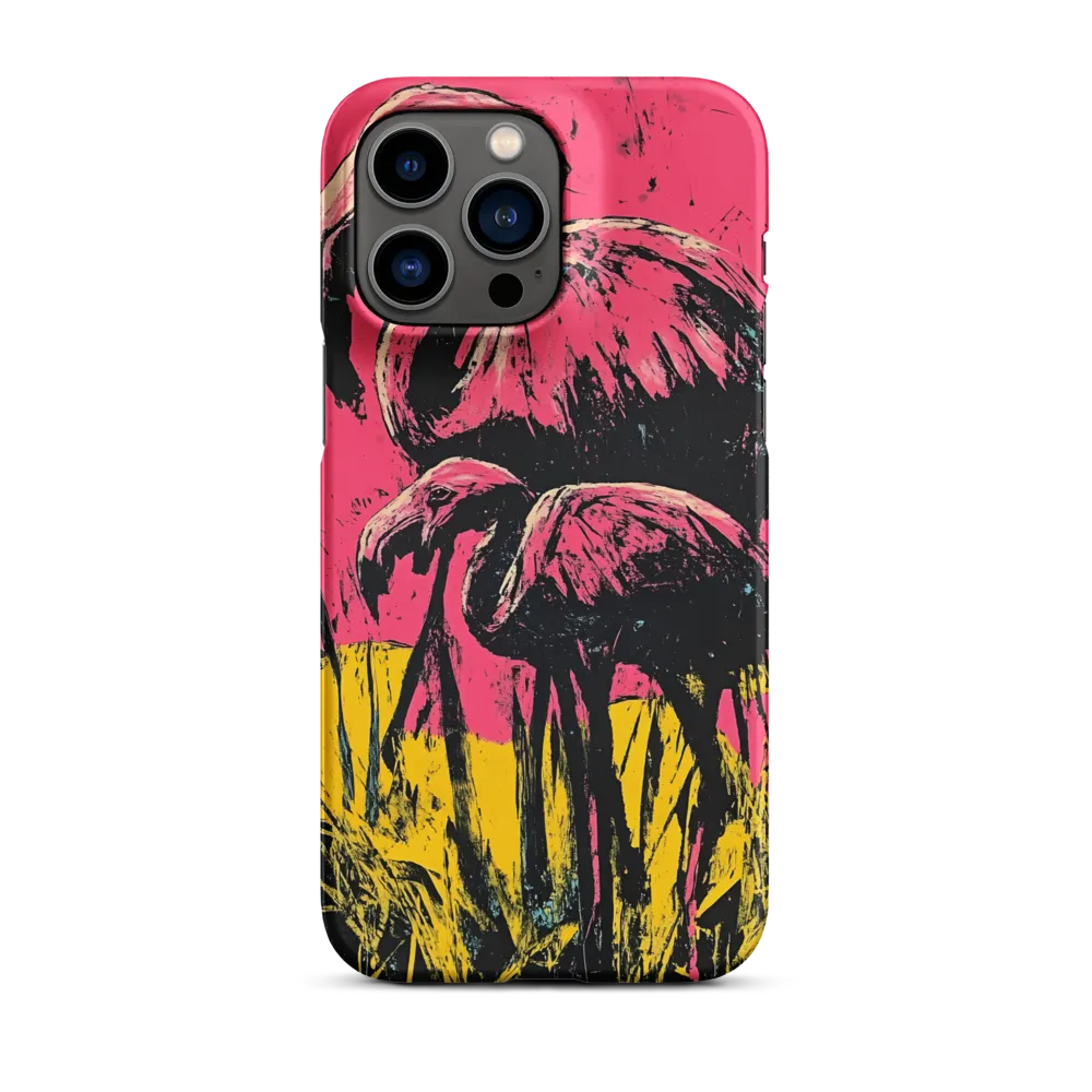 Flamingos in Neon | Phone Case