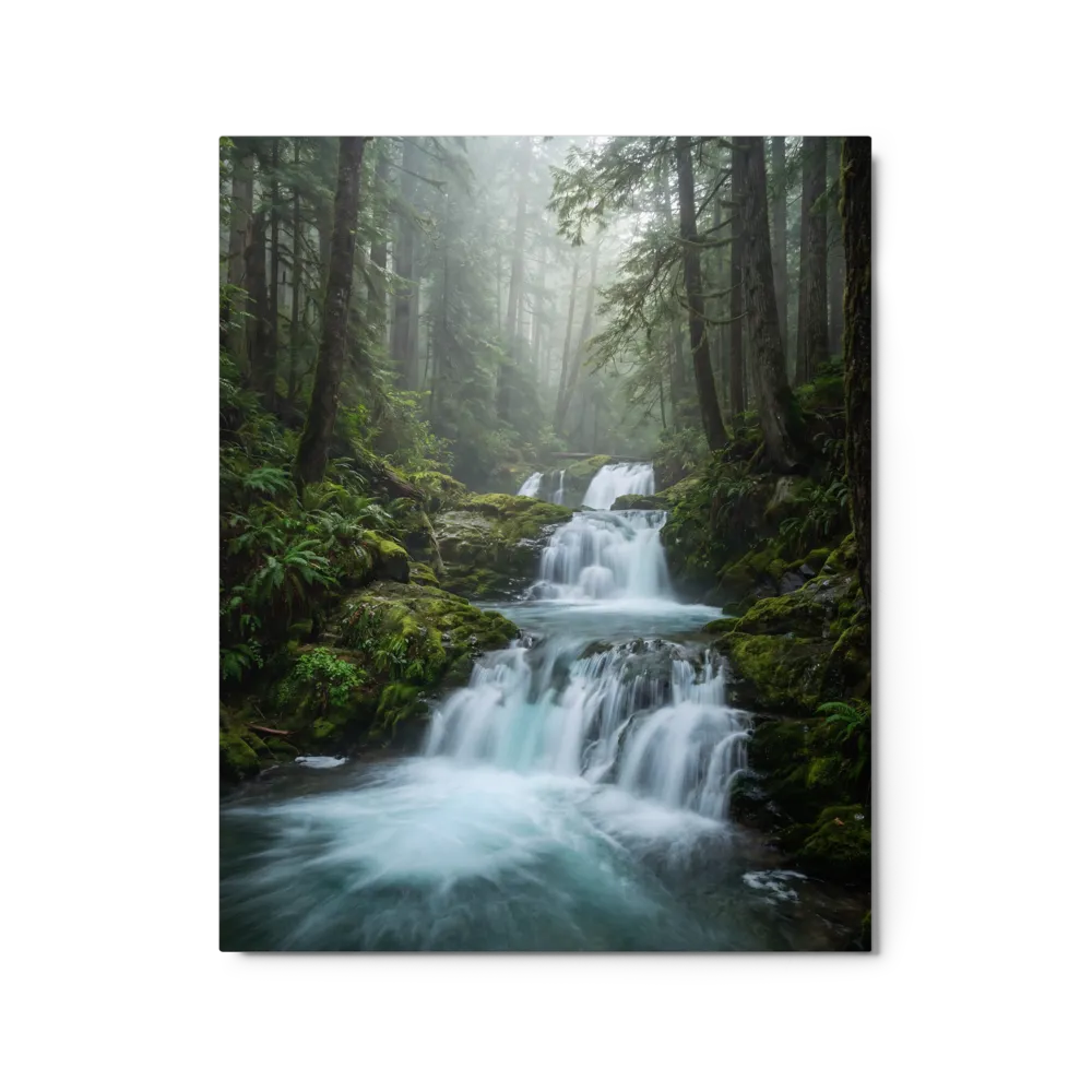 Misty Forest Waterfall