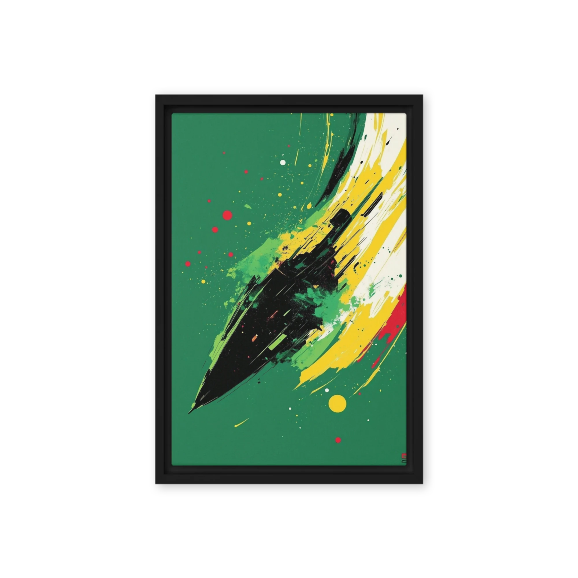 Abstract Boat Illustration in Motion