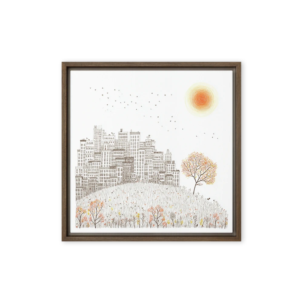 Autumn Sun over the City | Art Print