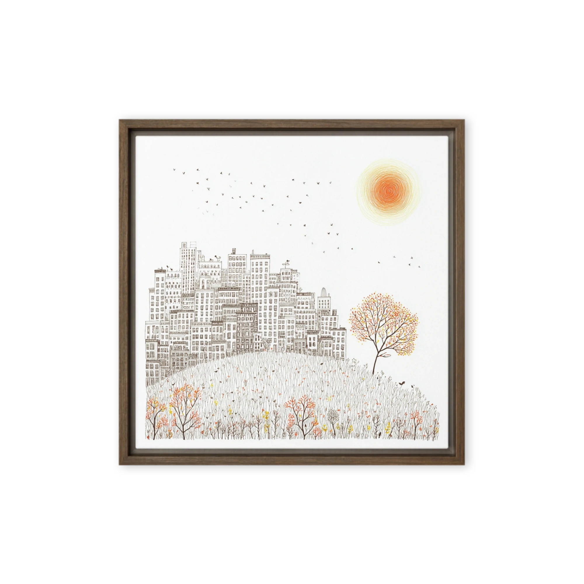 Autumn Sun over the City | Art Print