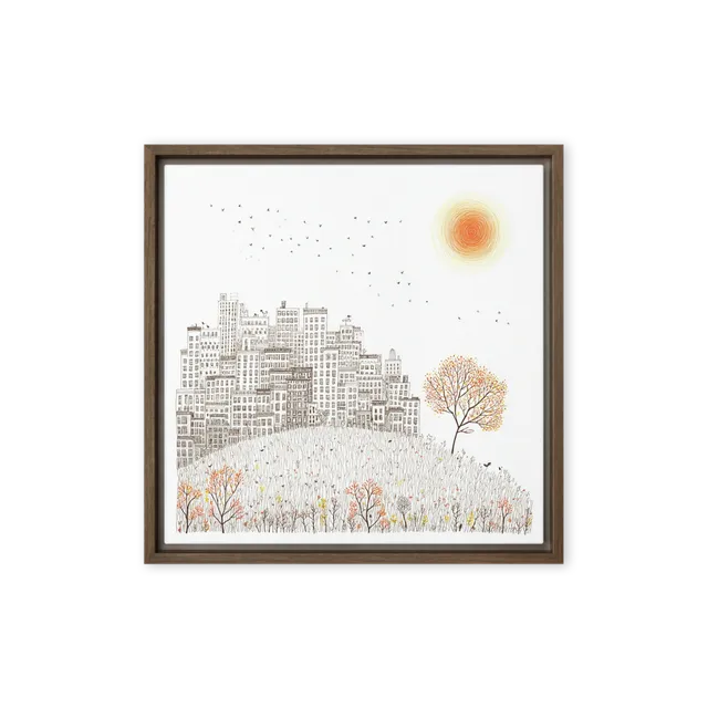 Autumn Sun over the City | Art Print