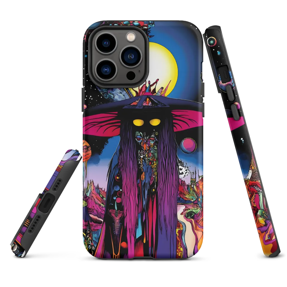 Vibrant Psychedelic Cosmic Figure | Phone Case