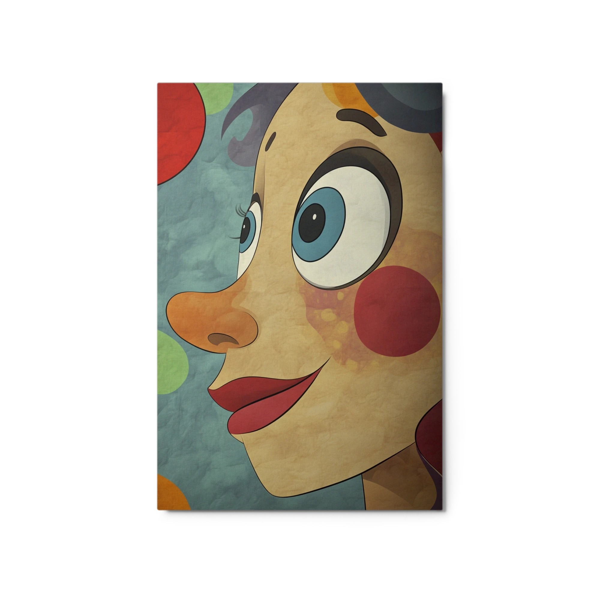 Colorful Cartoon Character Portrait