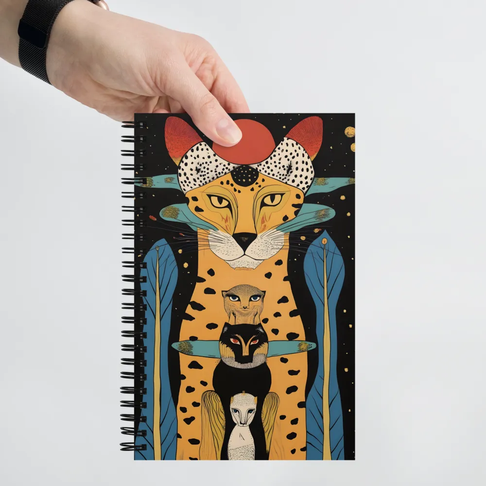 Feline Pantheon 
 Spiral Notebook | 140 pages