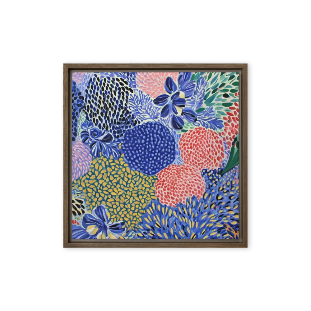 Botanical Symphony 
 Poster with White Frame | 18″x 18″