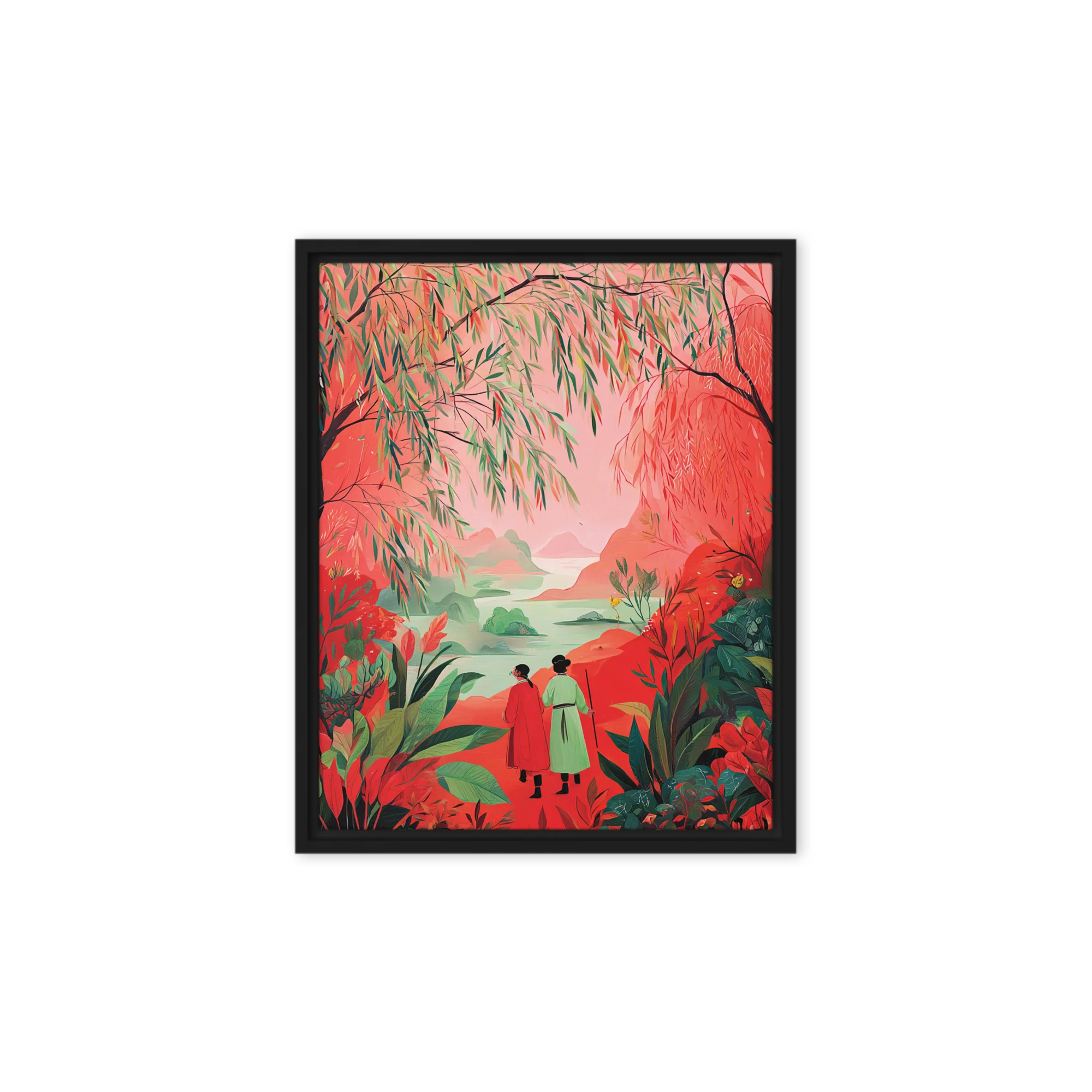 Crimson Forest Journey | Art Print
