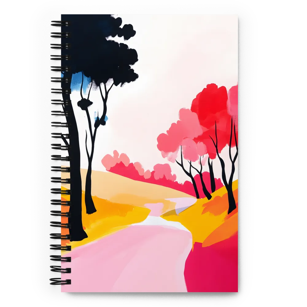 Colorful Woodland Stream 
 Spiral Notebook | 140 pages