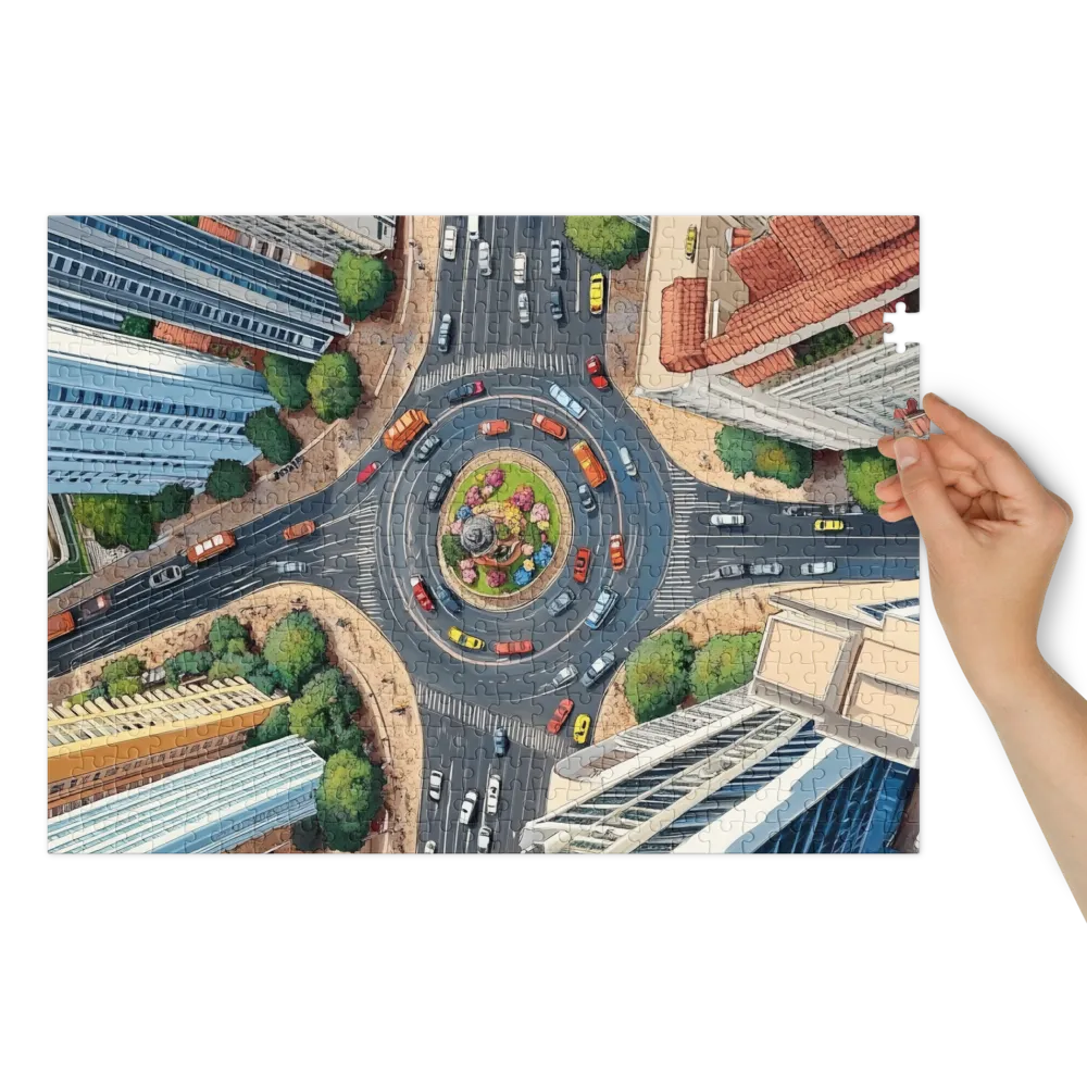 Cruzamento Urbano 
 Puzzle em caixa de metal