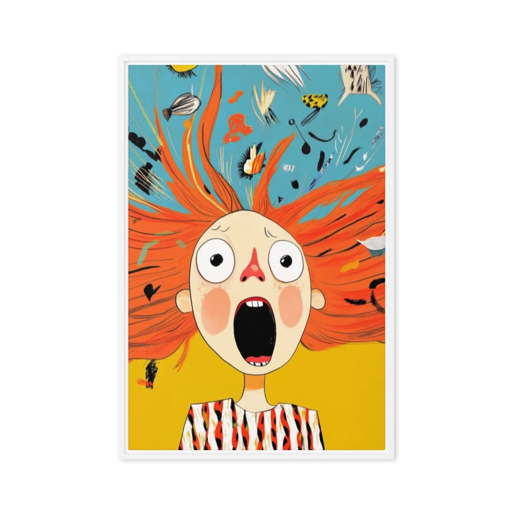 Surprised Girl with Fish