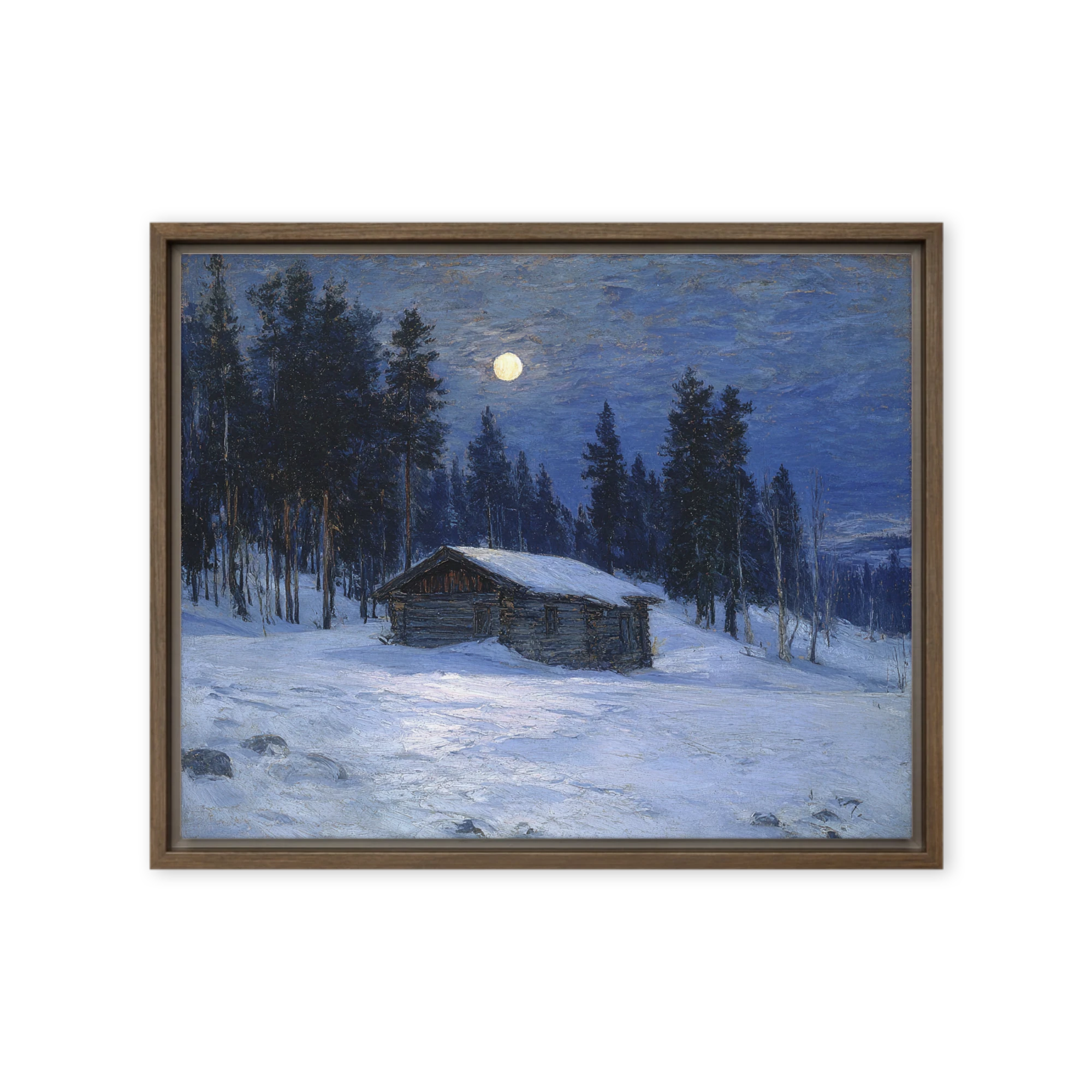 Night Meadows In Thick Brushwork — Wildflowers After Dusk