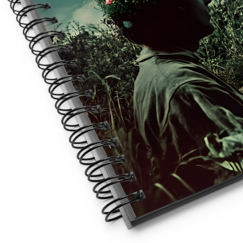 Lunar Bloom Meditation 
 Spiral Notebook | 140 pages