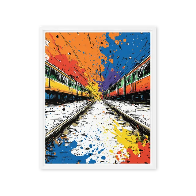 Urban Railway Canvas | Art Print