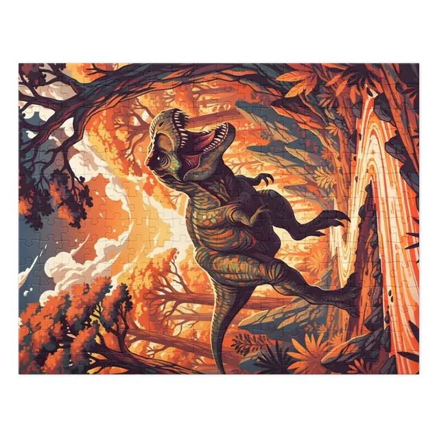 Tyrannosaurus in Amber Forest | Jigsaw Puzzles