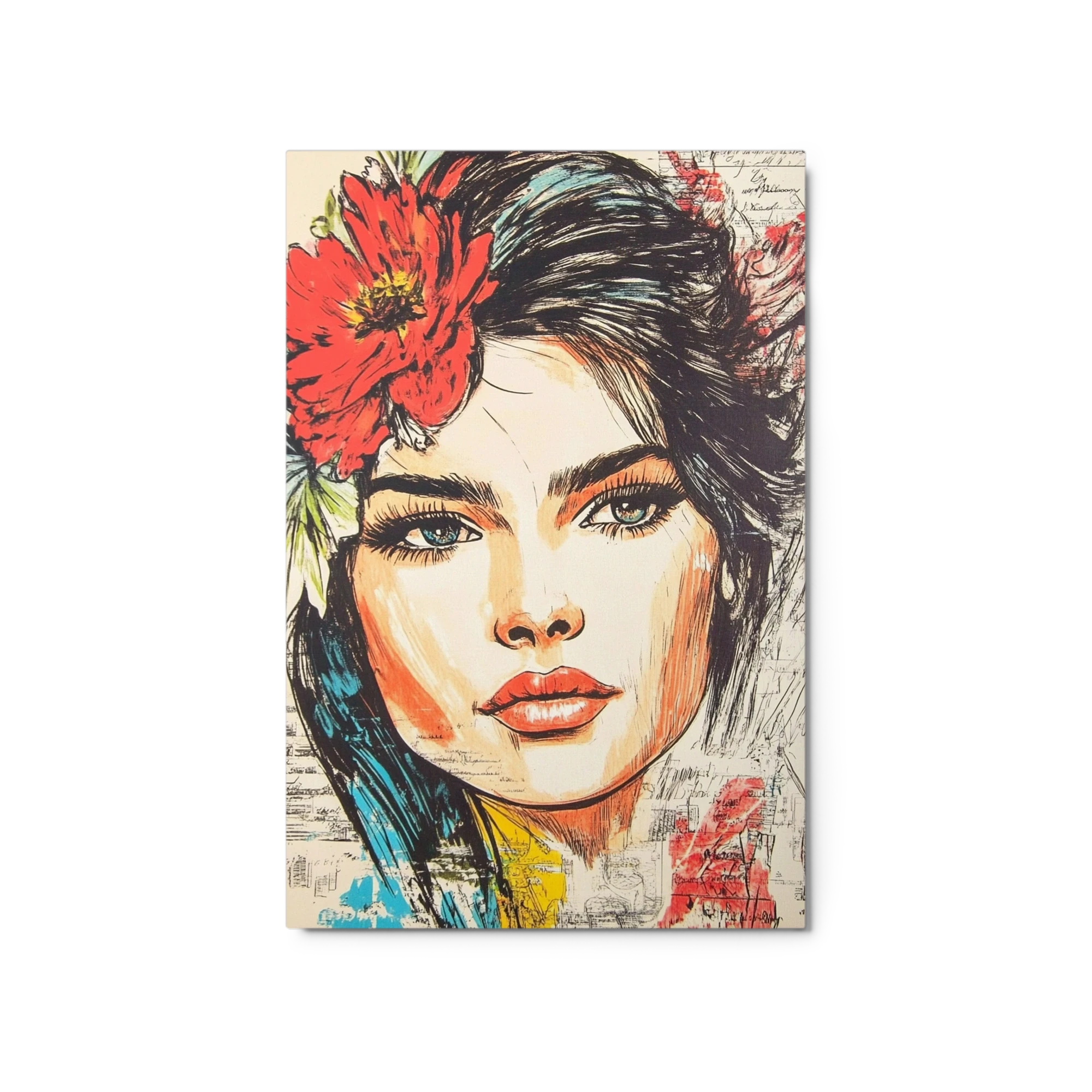 Portrait of a Woman with Flower