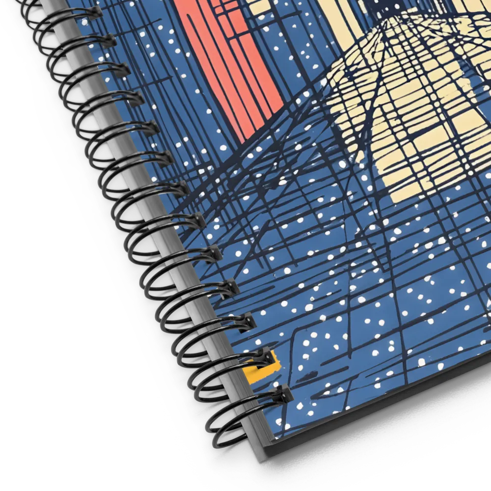 Urban Winter Night 
 Spiral Notebook | 140 pages