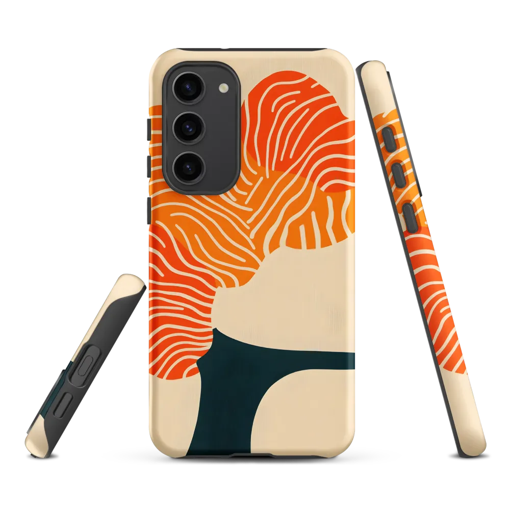 Wavy Orange Profile | Phone Case