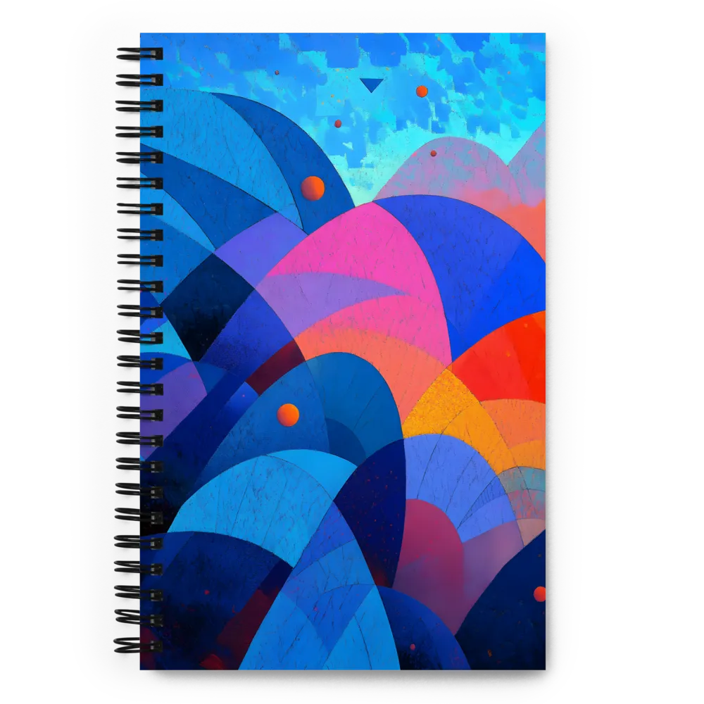 Vibrant Geometric Flow 
 Spiral Notebook | 140 pages