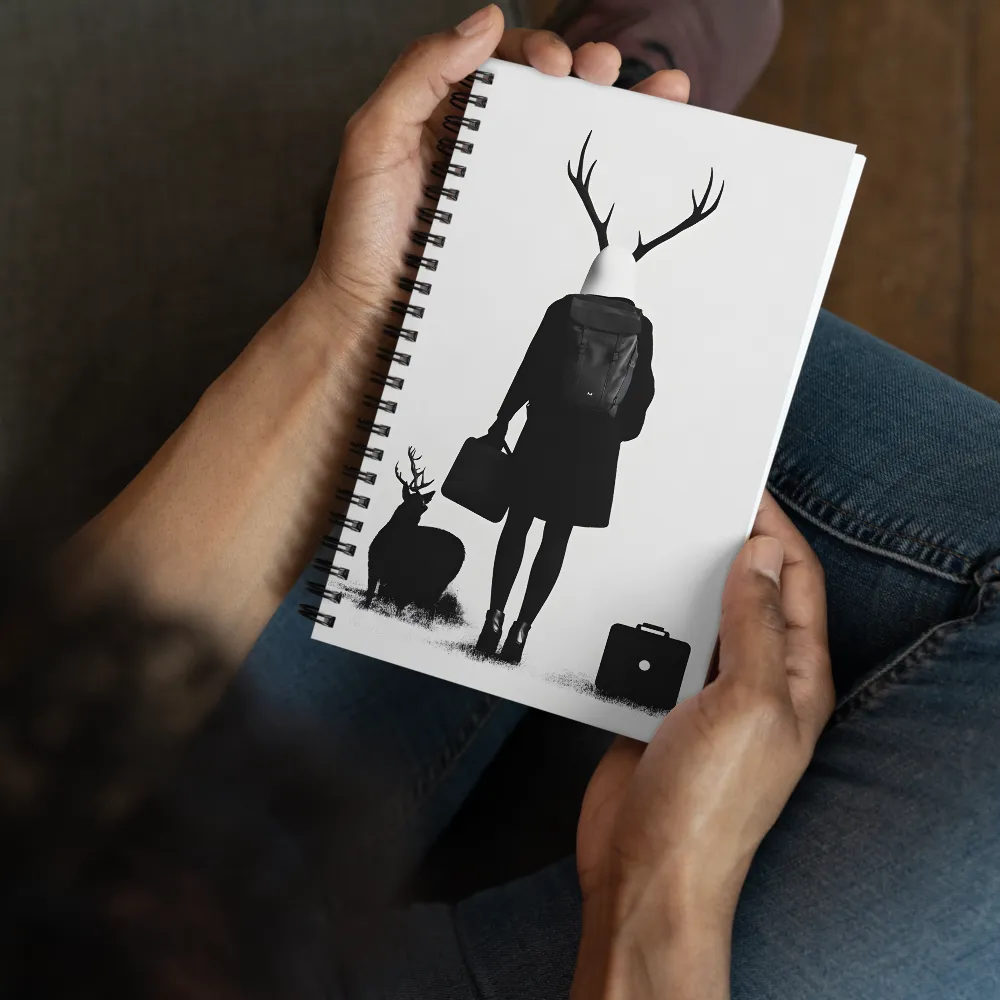 Antlered Traveler's Journey 
 Spiral Notebook | 140 pages