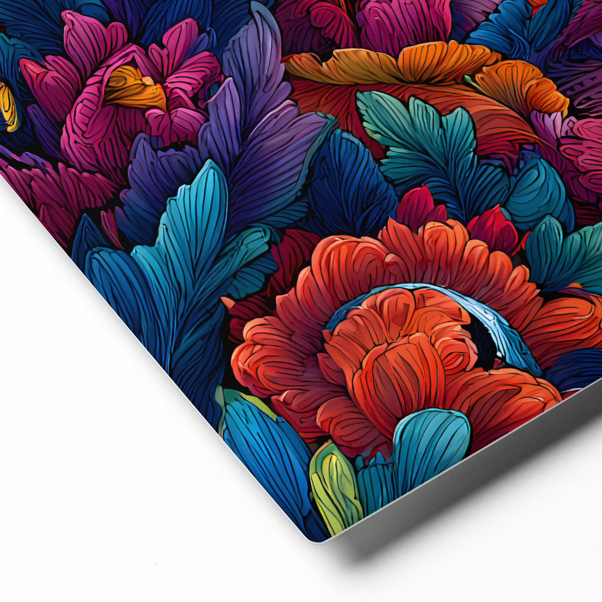 Art Nouveau Floral Portrait 
 Canvas | 18″x 18″