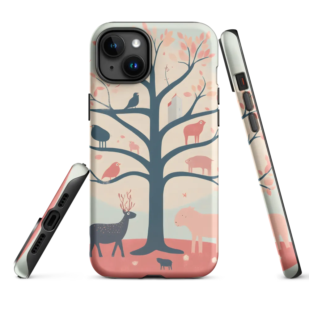 Animal Tree Illustration | Phone Case