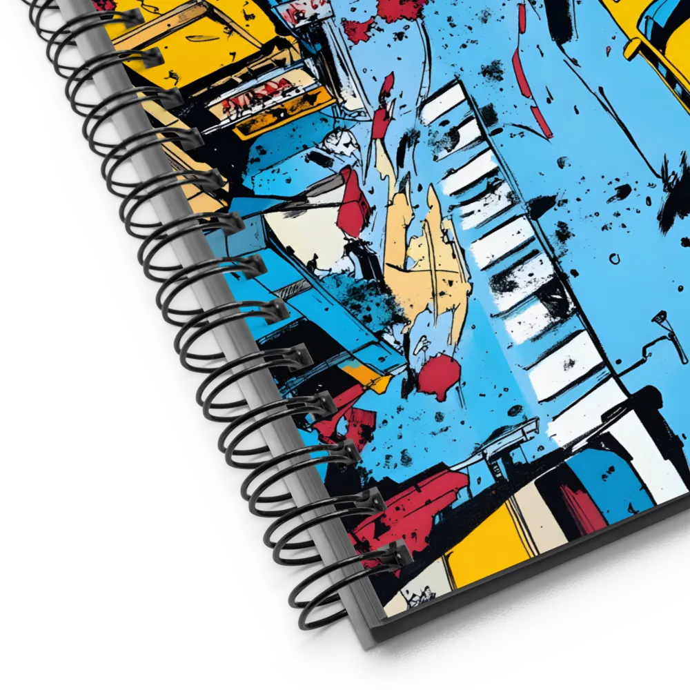 Overhead City Rush 
 Spiral Notebook | 140 pages
