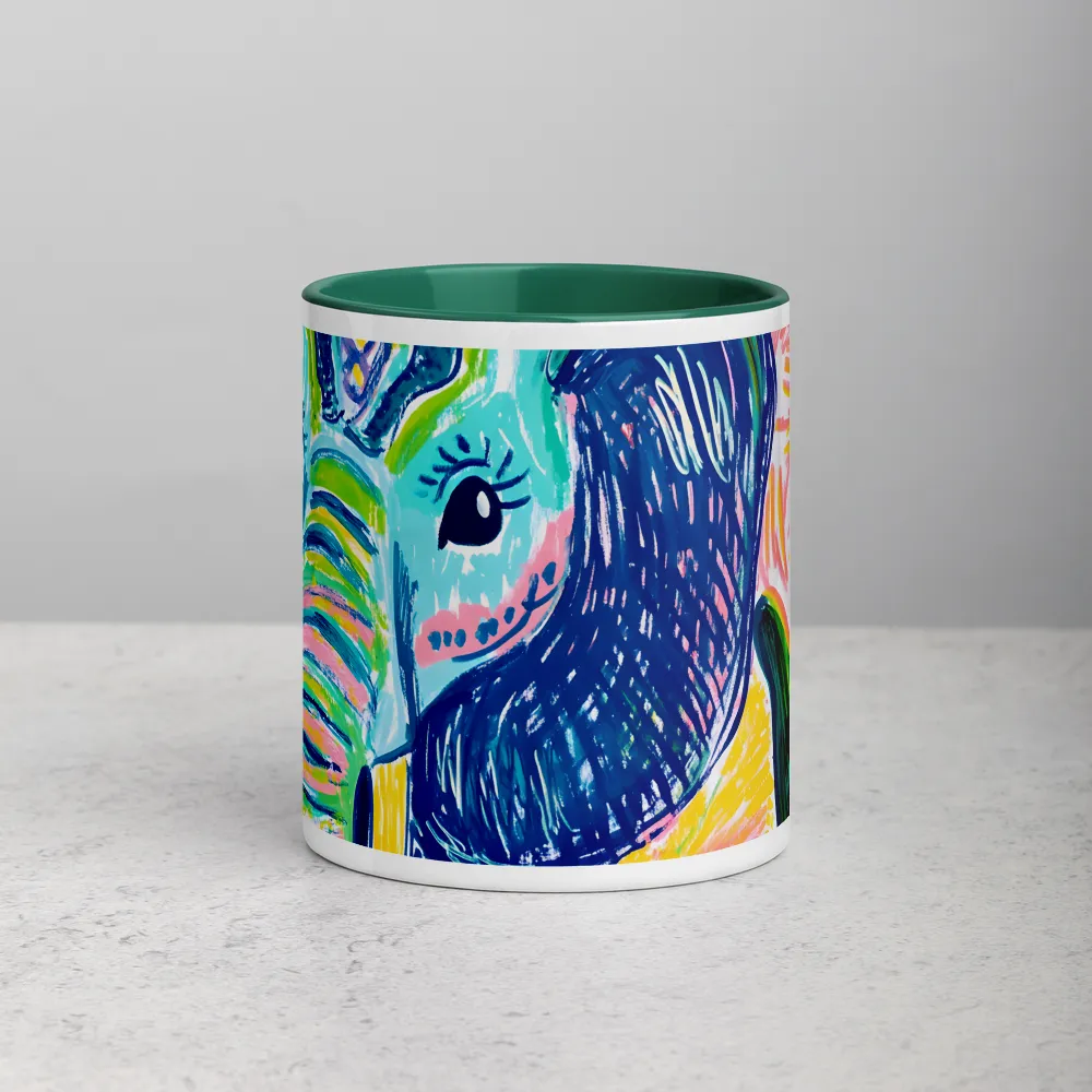 Boho Elephant 
 Mug with Red inside
