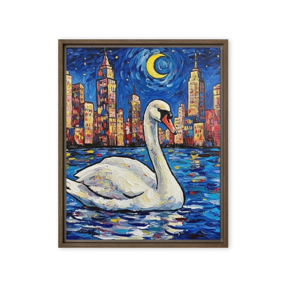 Moonlit City Swan
