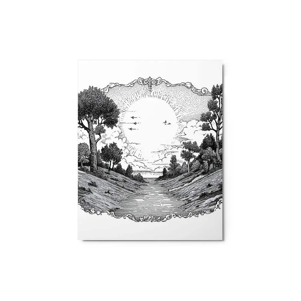 Serene River Valley | Art Print