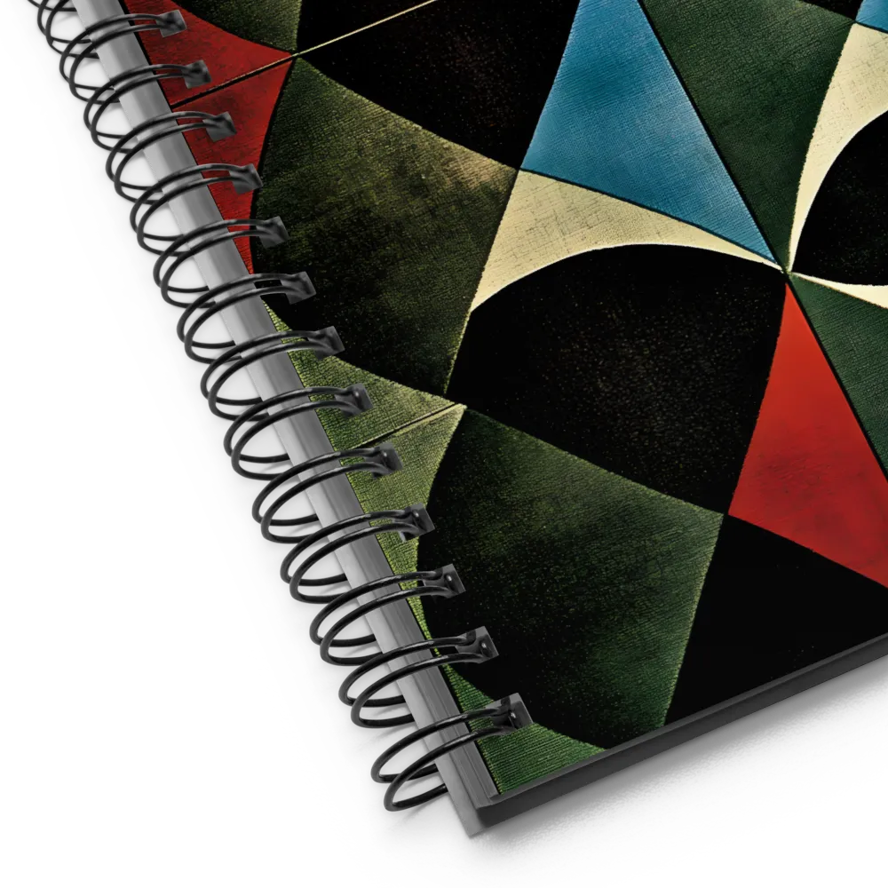 Interlocking Diamond Pattern 
 Spiral Notebook | 140 pages