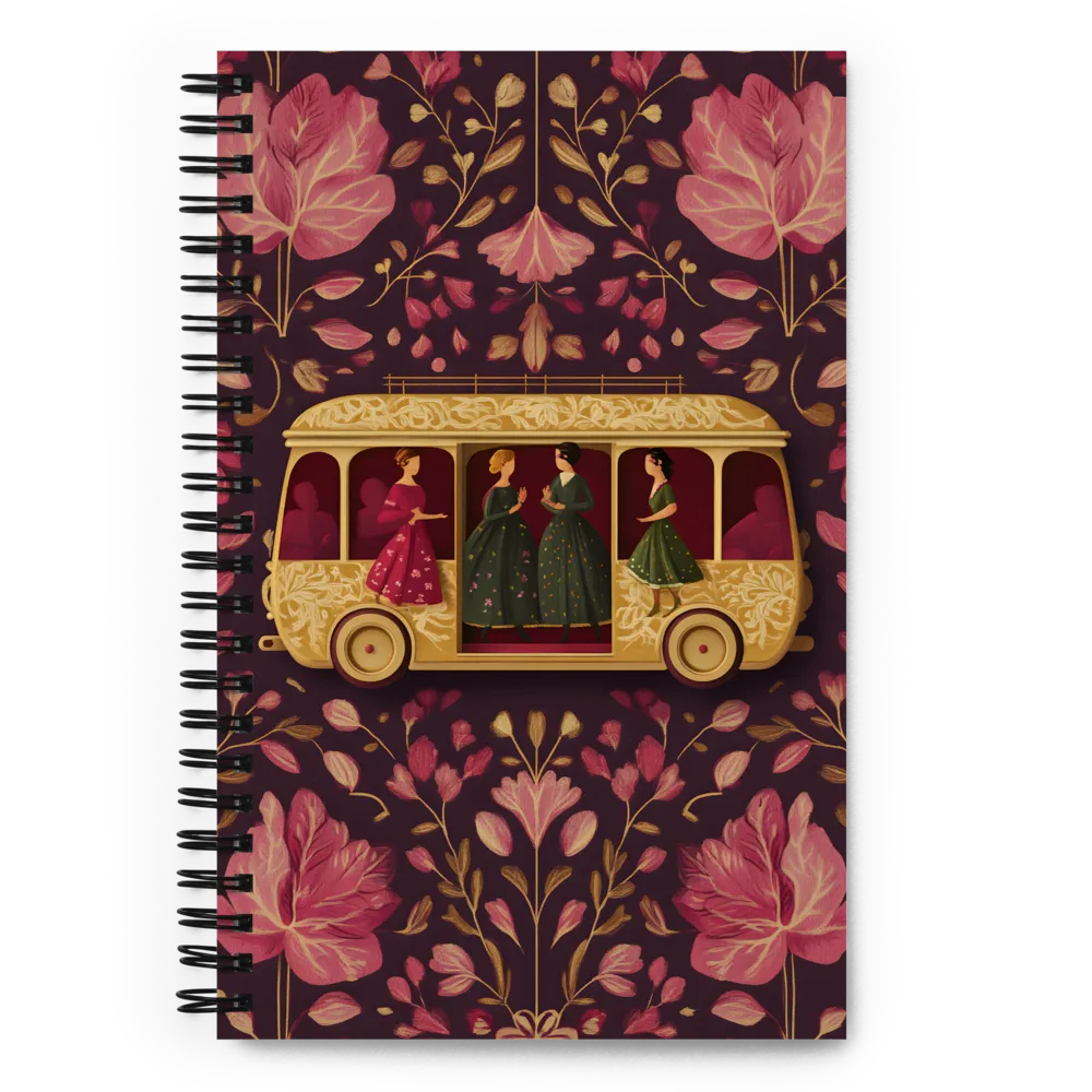 Art Nouveau Bus Ride 
 Spiral Notebook | 140 pages