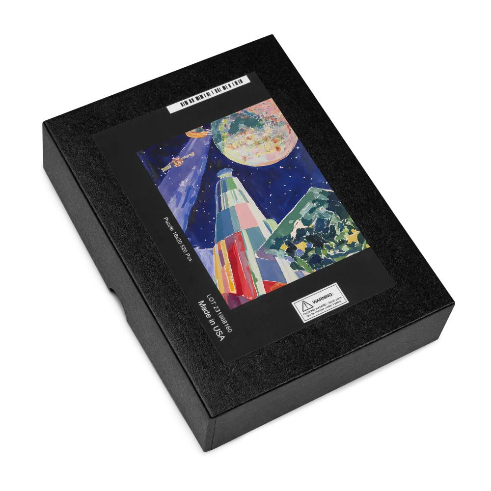 Cosmic Observatory Vista 
 Jigsaw Puzzle in Tin Box