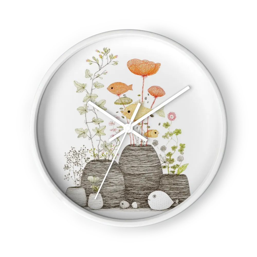 Aquatic Botanical Garden | Wall Clock