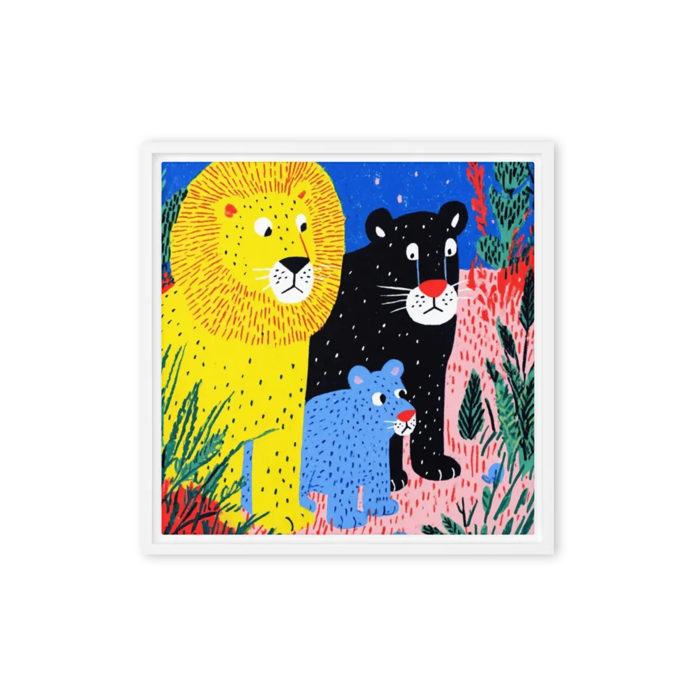 Three Wild Cats | Art Print