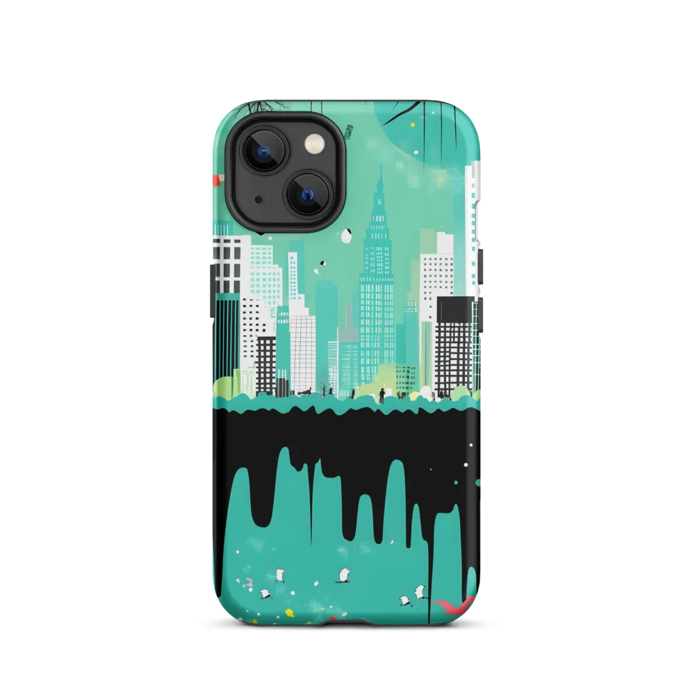 Vibrant Cityscape Illustration | Phone Case