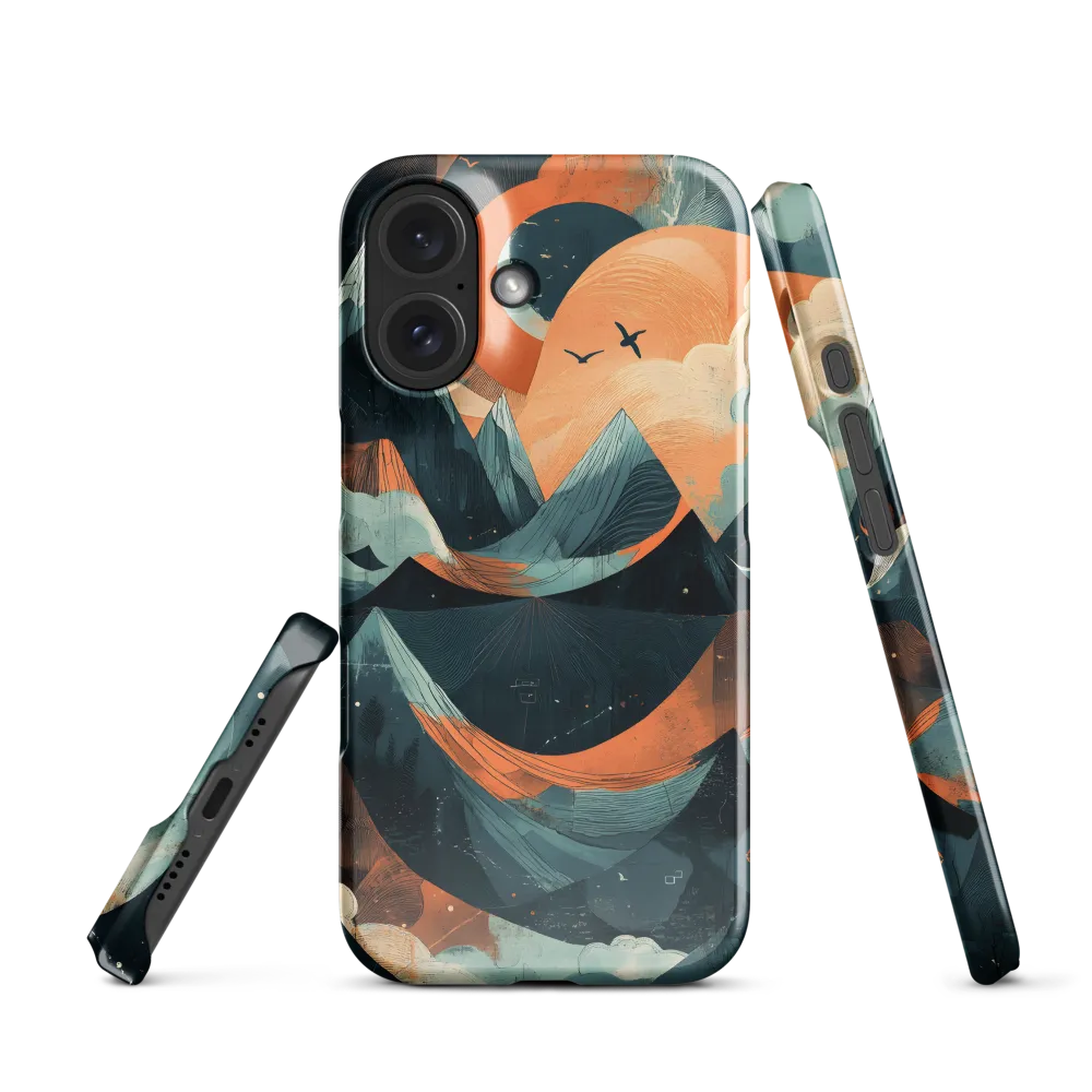 Geometric Mountain Vista 
 iPhone 17 Air | Snap Case