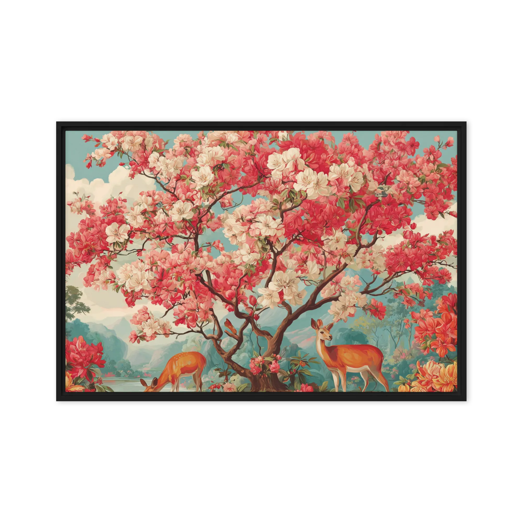 Spring Harmony 
 Canvas with White Frame