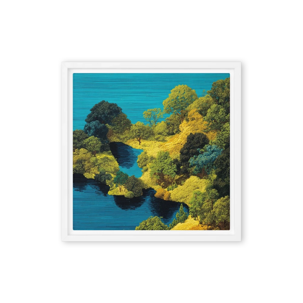 Verdant Lake Basin | Art Print