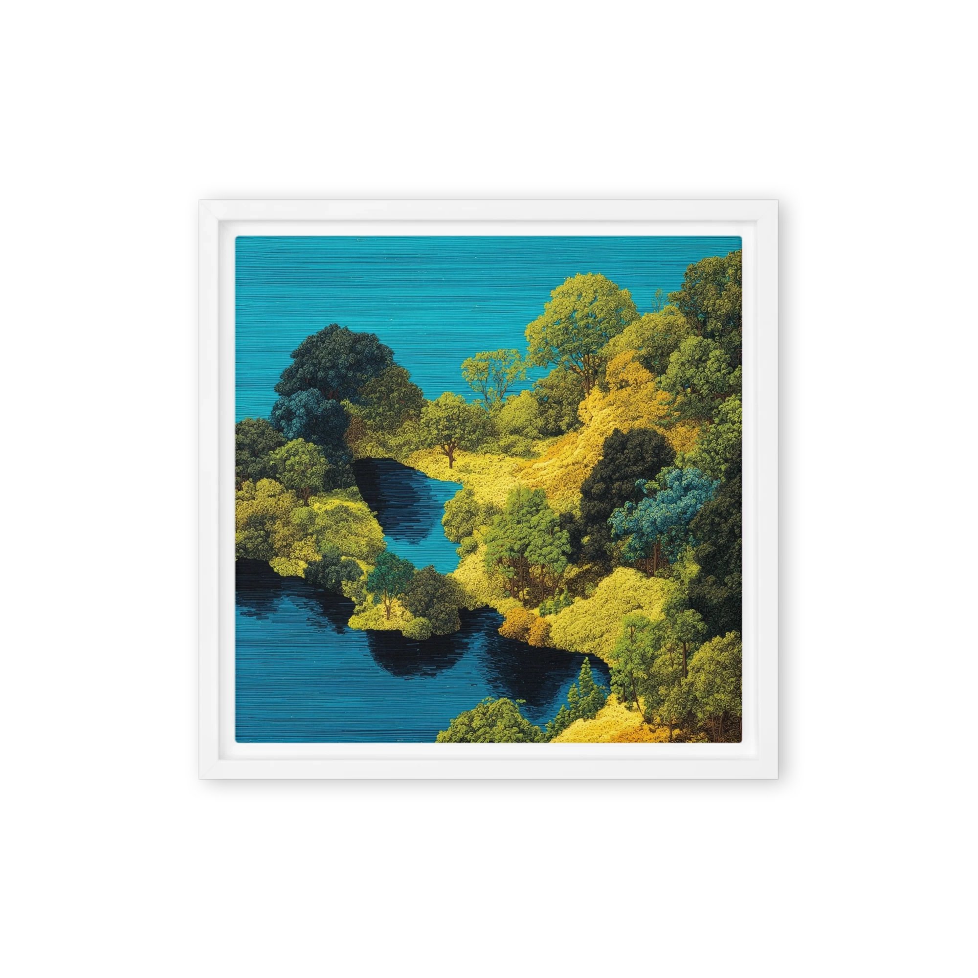 Verdant Lake Basin | Art Print
