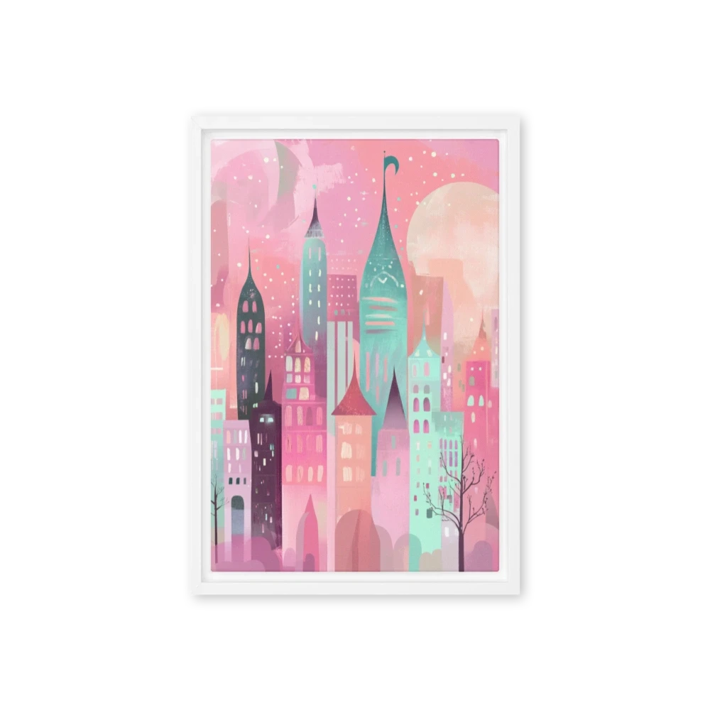 Surreal Pastel Cityscape
