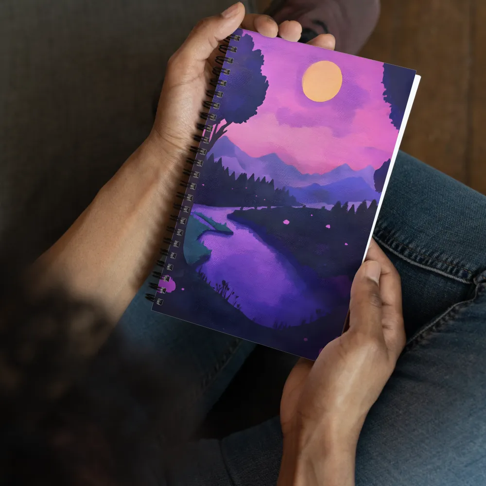 Nocturnal River Flow 
 Spiral Notebook | 140 pages