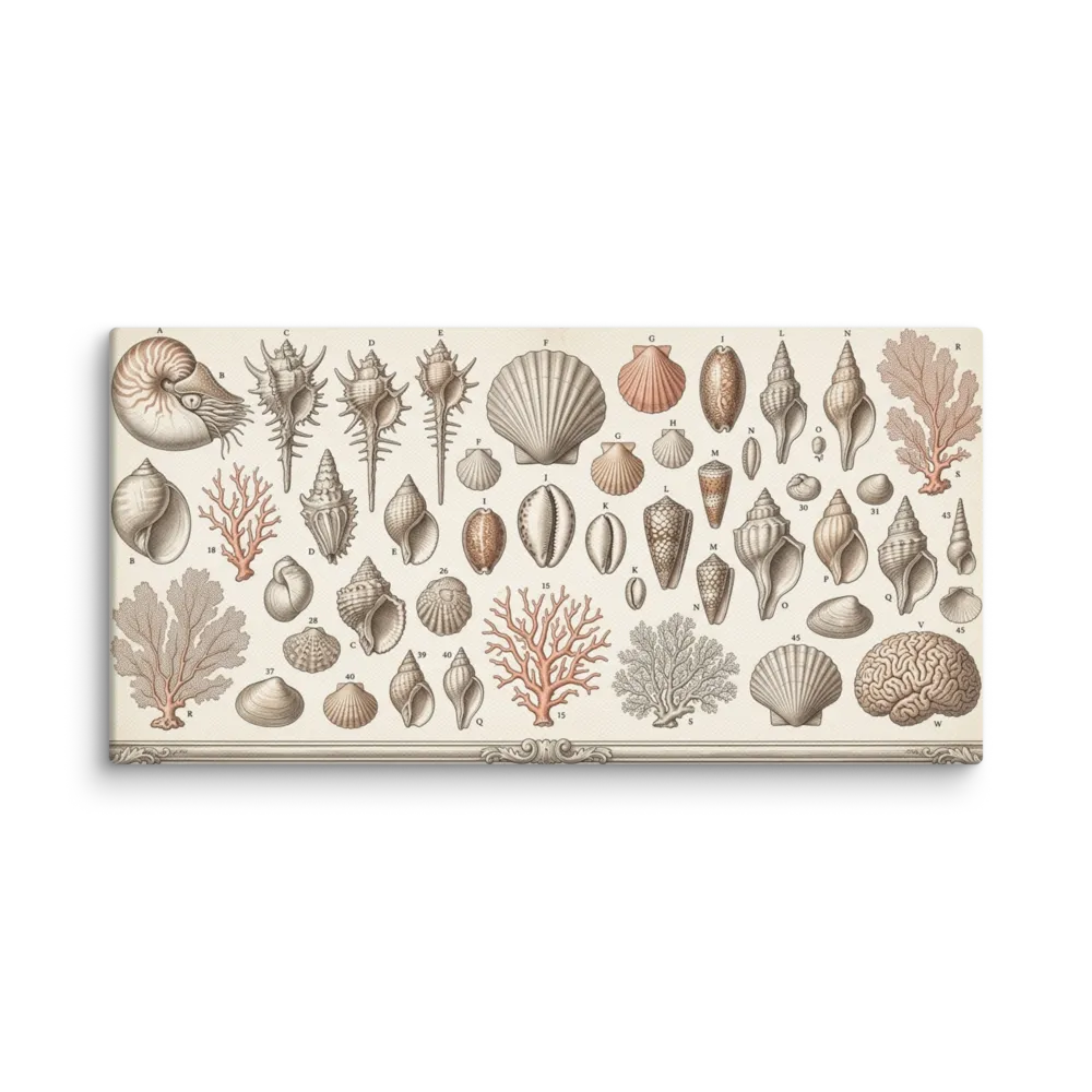 Marine Wonders Plate 
 Canvas | 12″x 24″
