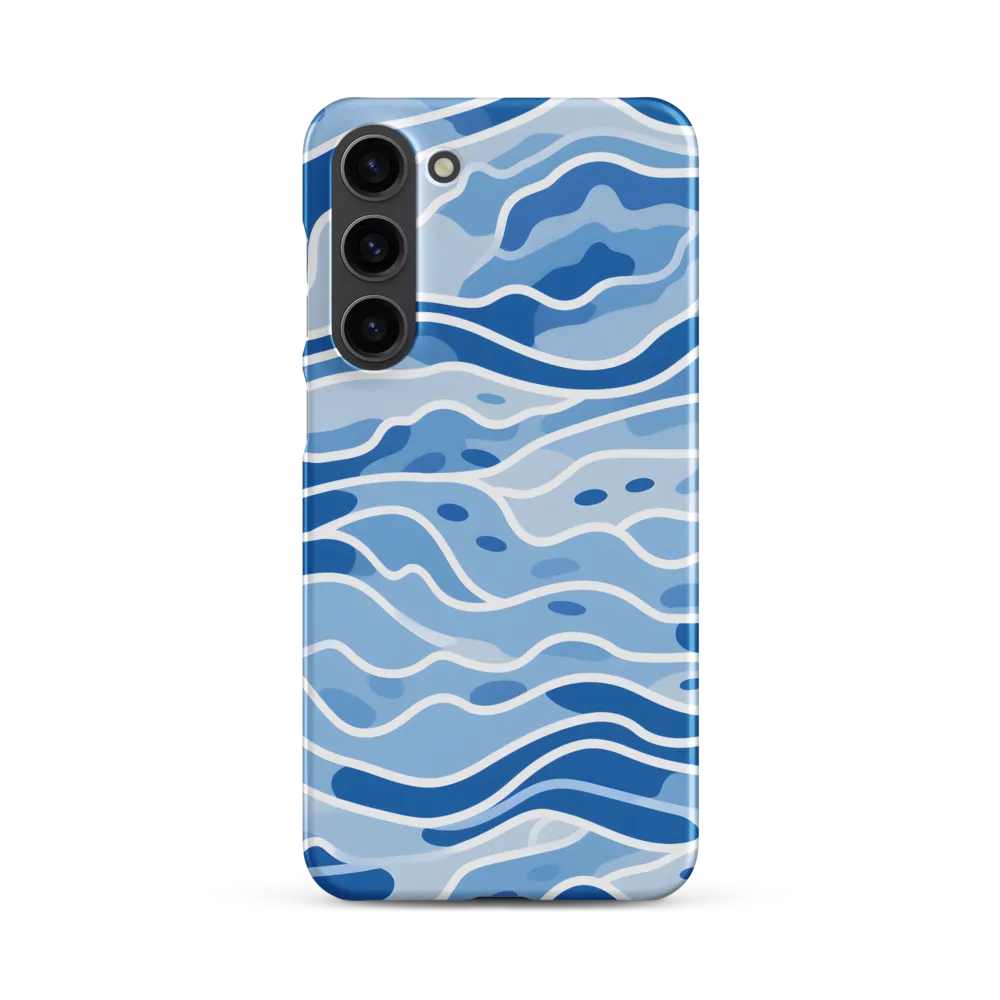 Abstract Blue Wave Pattern Design | Phone Case