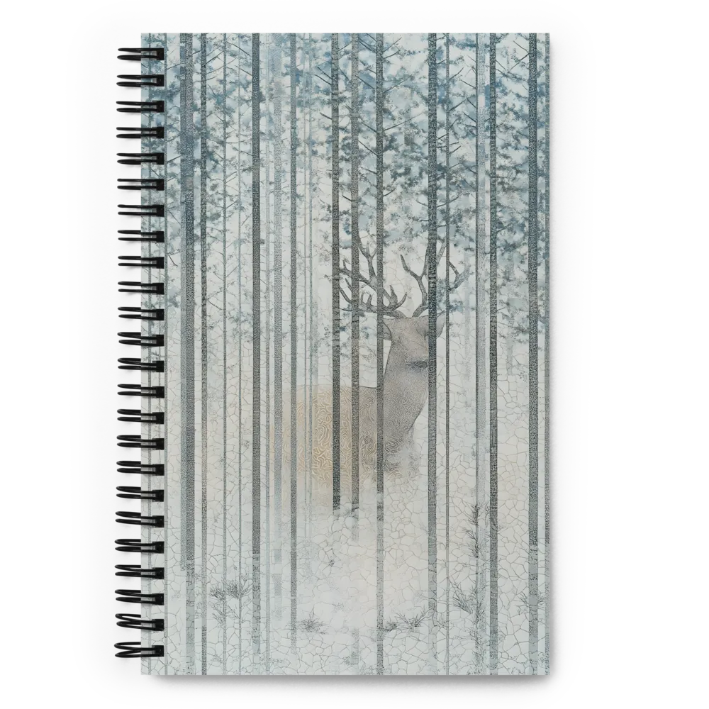Stag in Winter Forest 
 Spiral Notebook | 140 pages