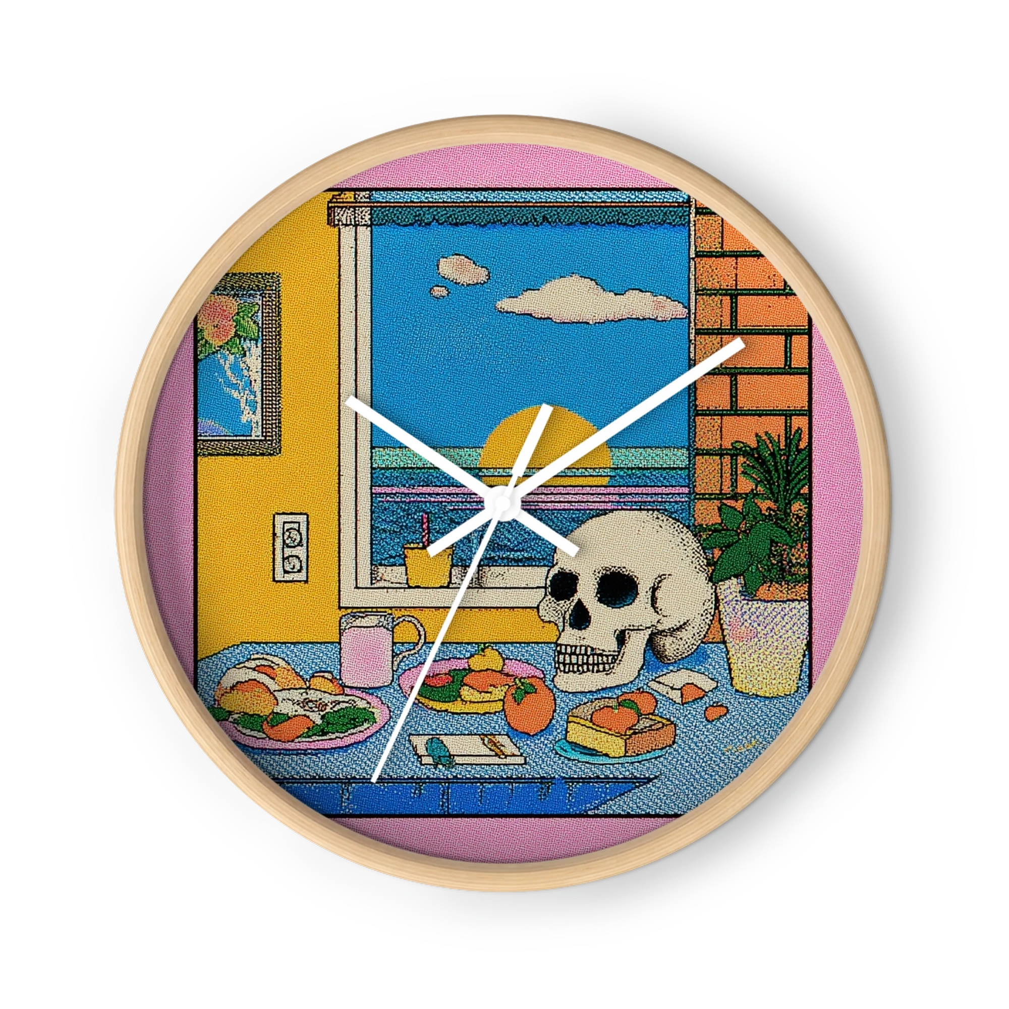 Still Life with Sunset and Skull