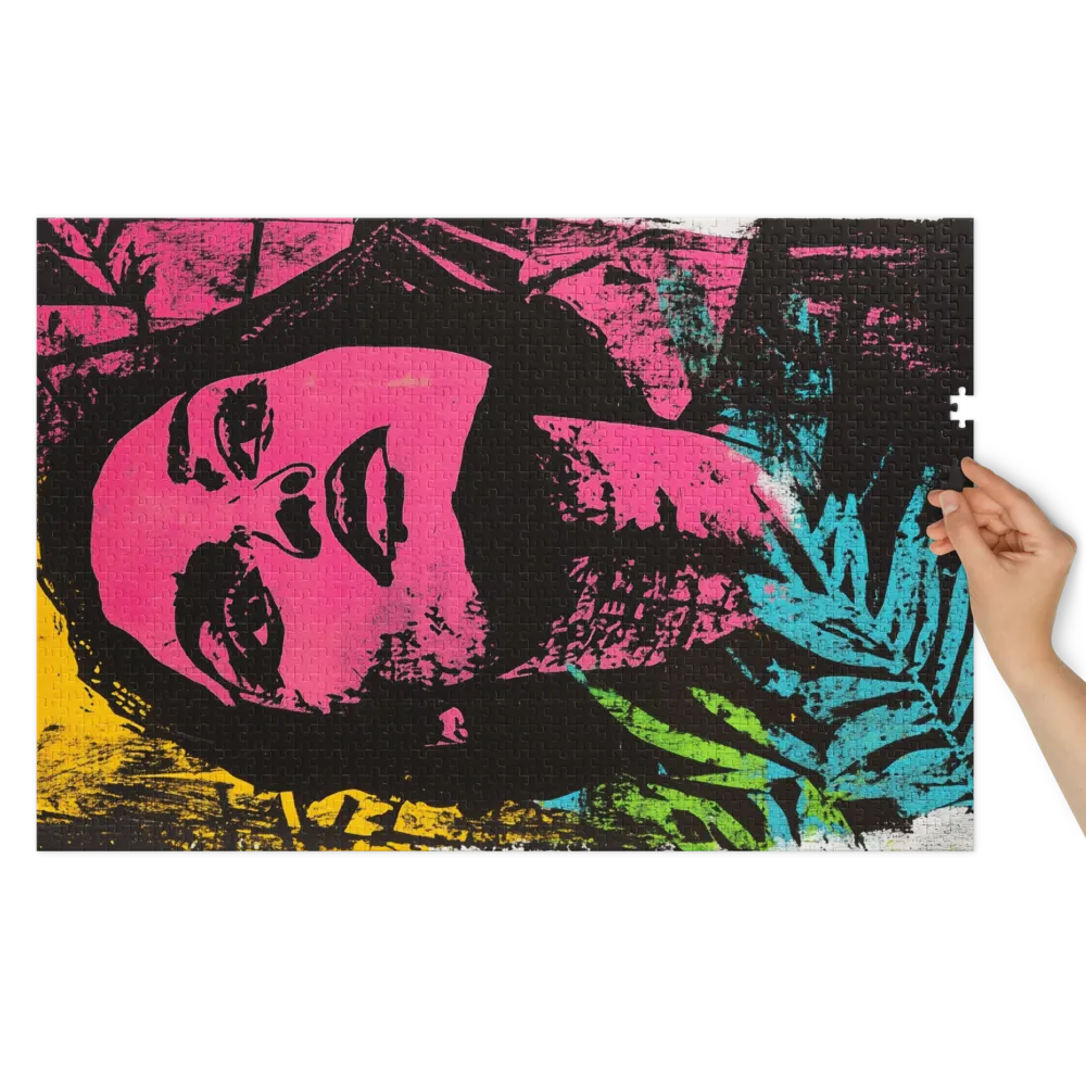Retrato Neo Pop 
 Puzzle em caixa de metal