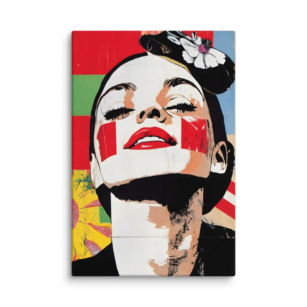 Expressive Pop Art Portrait 
 Canvas | 32″x 48″